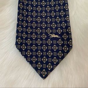 Longchamp Paris Navy Silk Tie